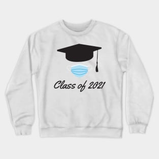 Class of 2021 - Academic cap and face mask Crewneck Sweatshirt